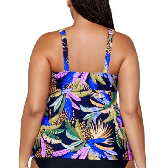 Raisins Plus Size Rimini Swim Tankini Size 22W | NWT | Full Coverage - Picture 2 of 3